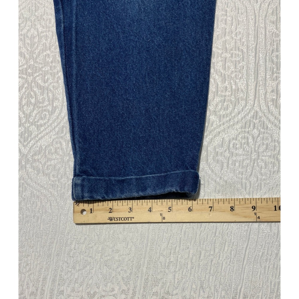 Vintage Together High Waist Pleated Blue Cotton Denim‎ Jeans Size 12 Made in USA - Picture 10 of 10